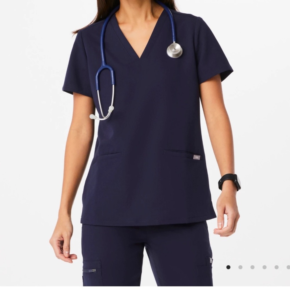 FIGS Three-Pocket Scrubs Top
